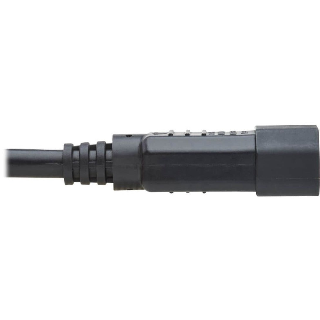 Tripp Lite P018-002 2 pies. Cable de alimentación de computadora de alta resistencia 15A 14AWG IEC-320-C14 a IEC-320-C15