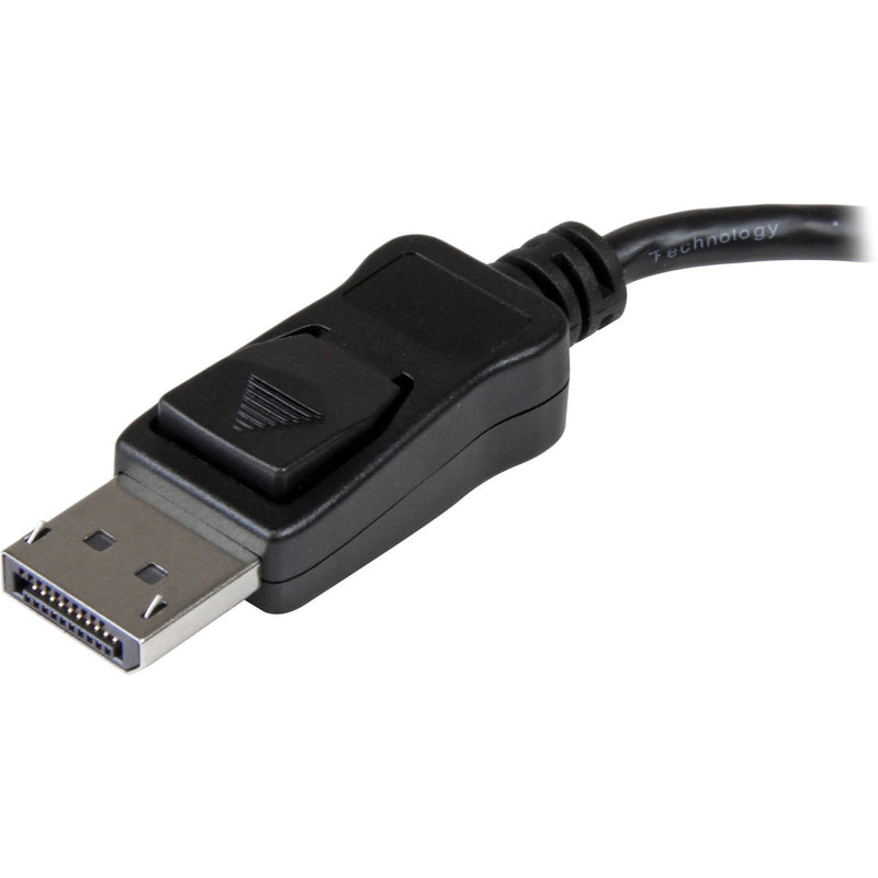 Close-up of StarTech.com MST hub DisplayPort connector