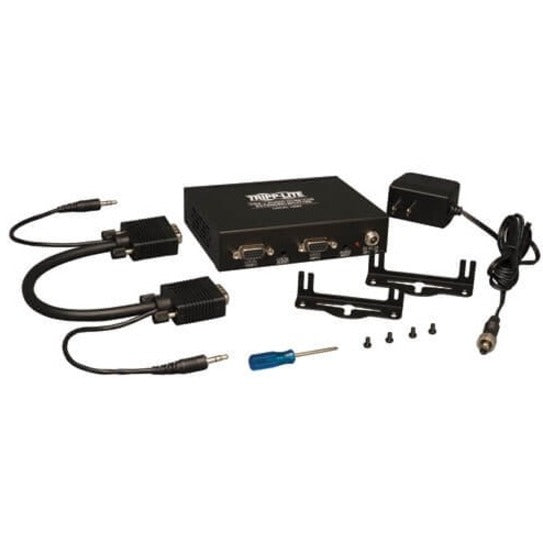 Complete package contents of Tripp Lite B132-004A-2 including mounting hardware and cables-alternate-image5