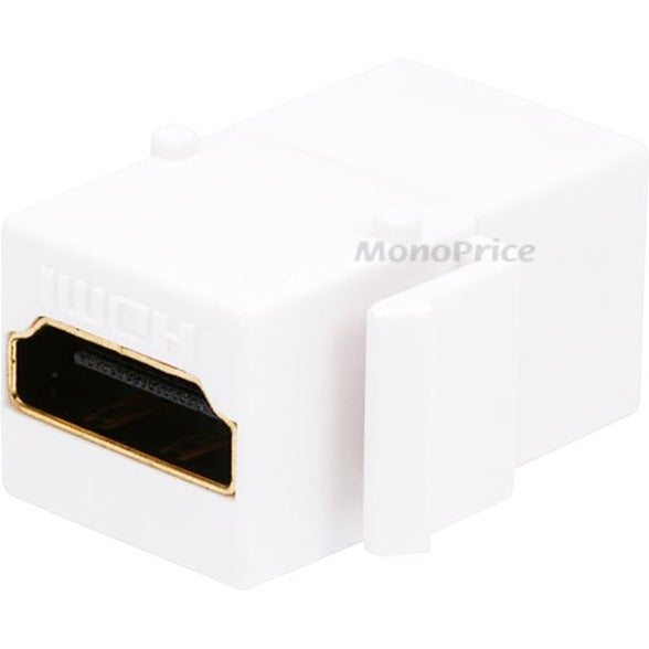 Monoprice 106852 Keystone Jack - HDMI Female to Female Coupler Adapter (White), A/V Adapter