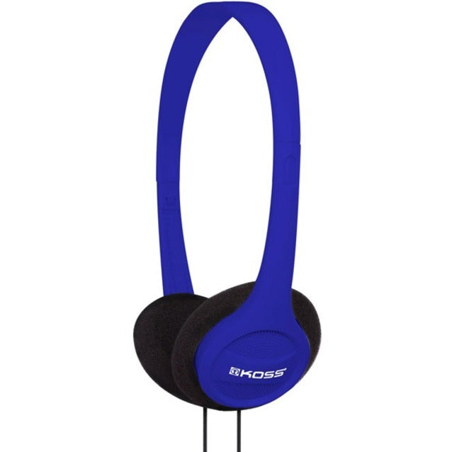 Koss KPH7B KPH7 头戴式耳机，可调节头带，轻便，低音，蓝色 科斯（Koss）品牌名称翻译：科斯