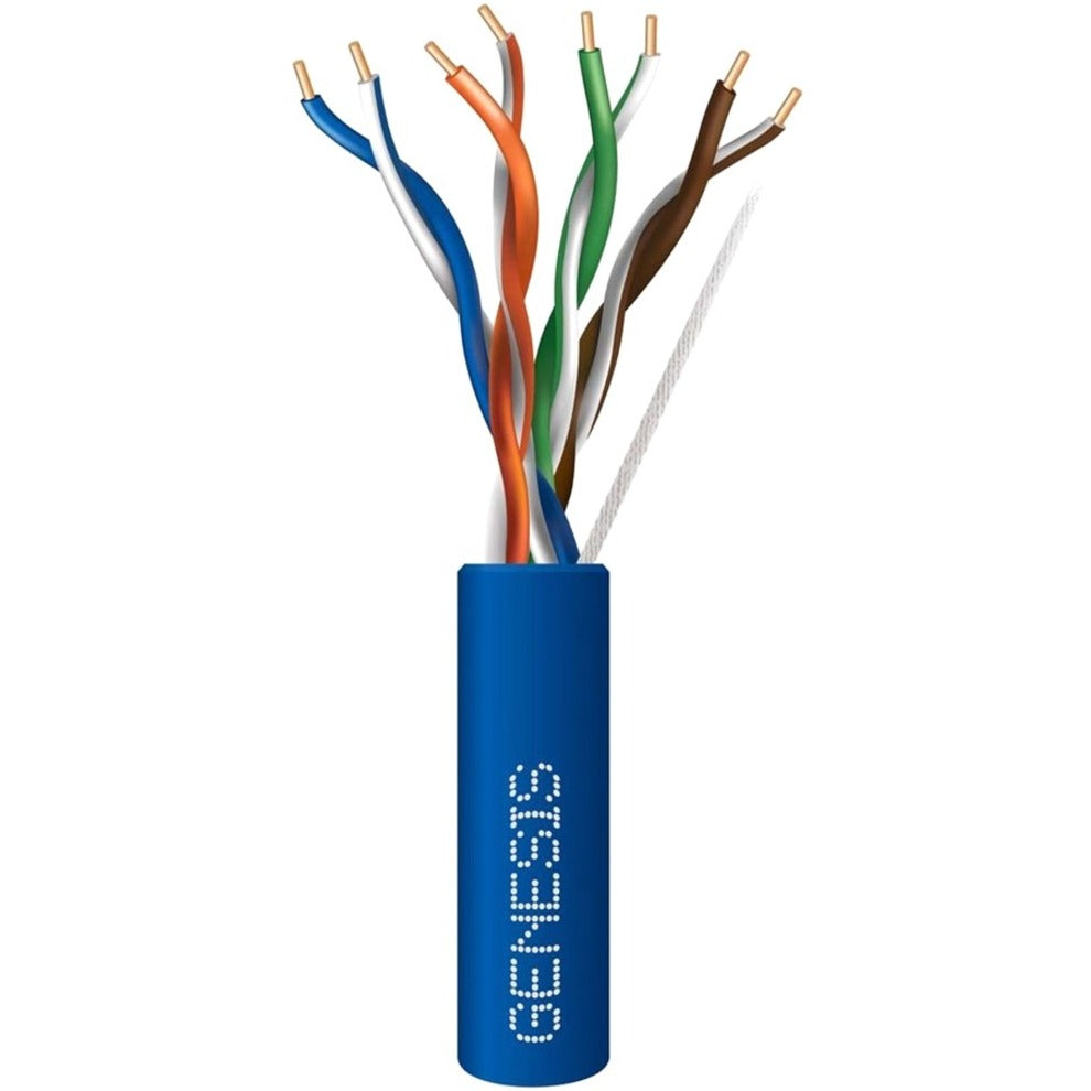 Genesis 63601106 Cat.6 Network Cable, 1000 ft, Blue, Sunlight Resistant