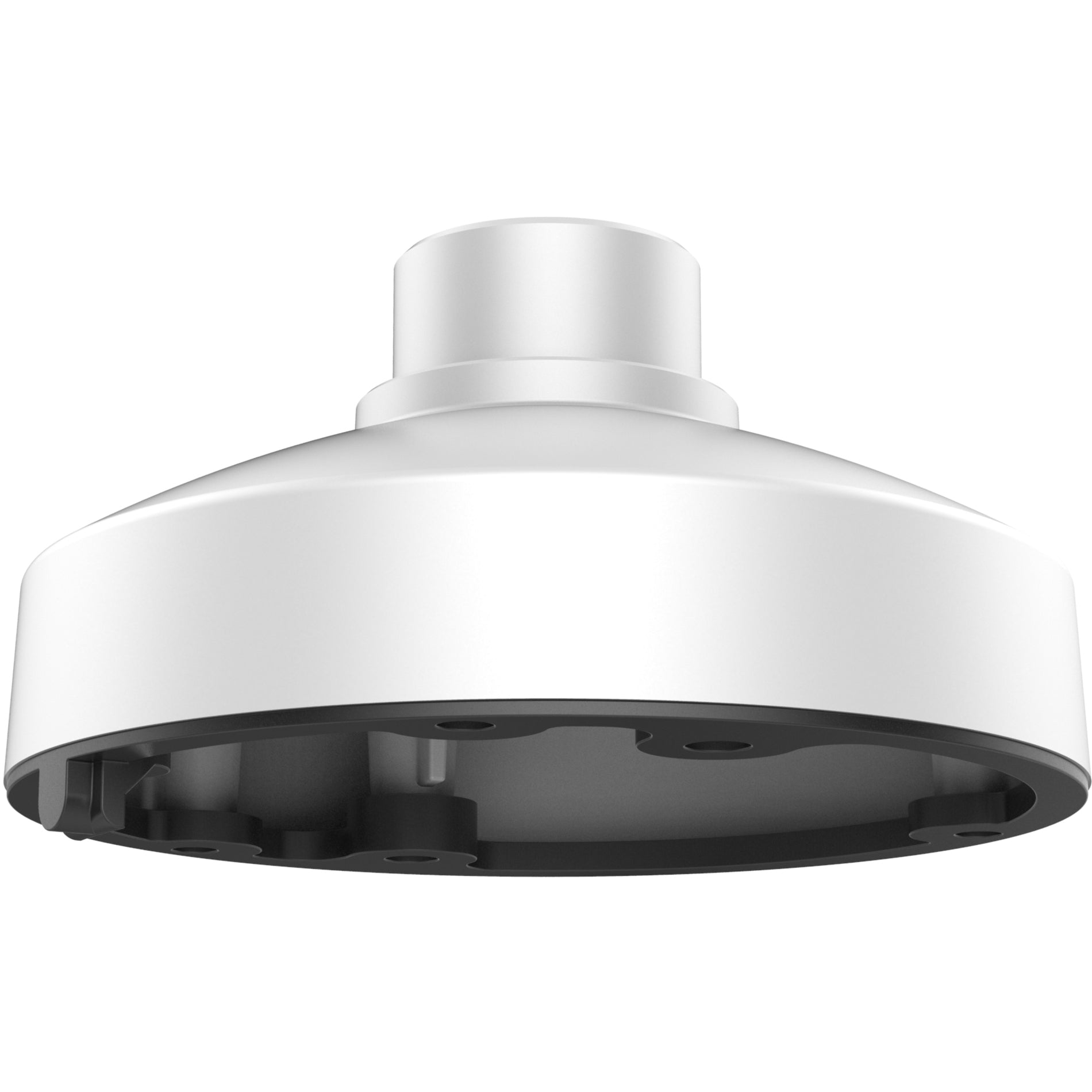 Hikvision PC135 pendant mount bracket in white with black base plate for dome security cameras-alternate-image1