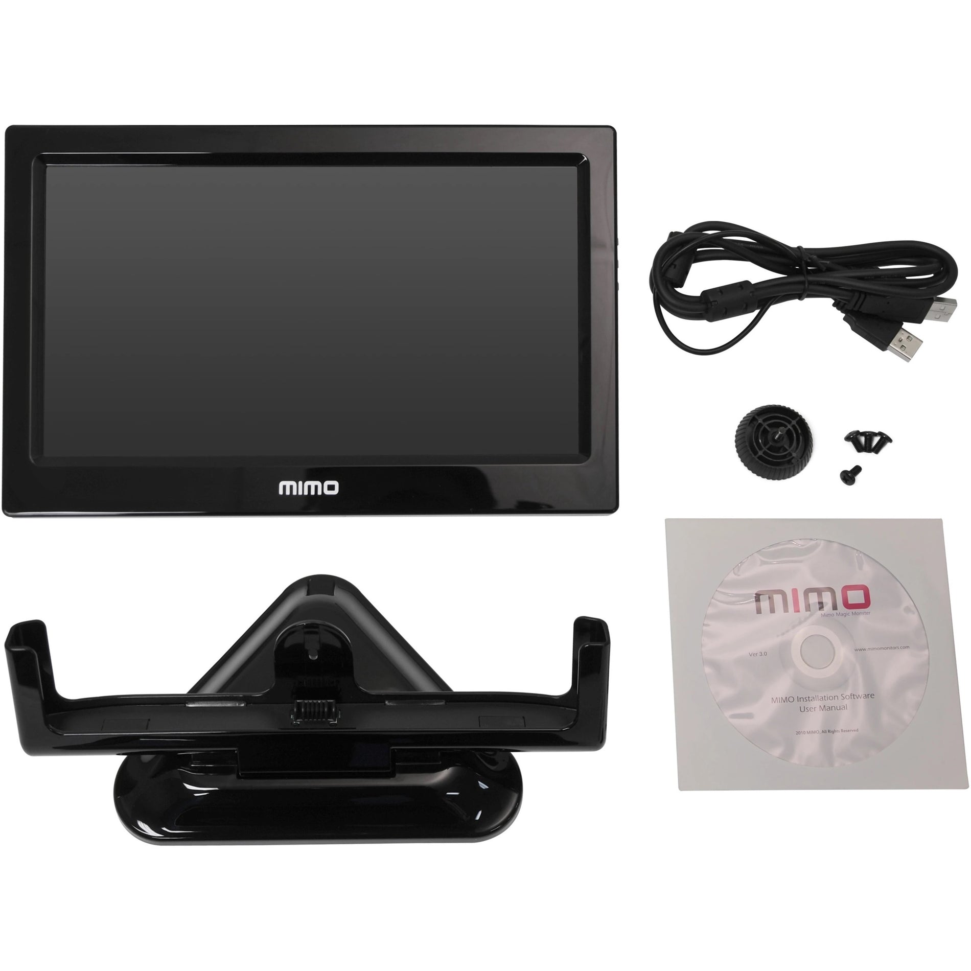 Mimo Monitors UM-1000 Magic Monster Touchscreen LCD Monitor, 10.1IN Wide Res, USB LED, VESA75, 1 Year Warranty