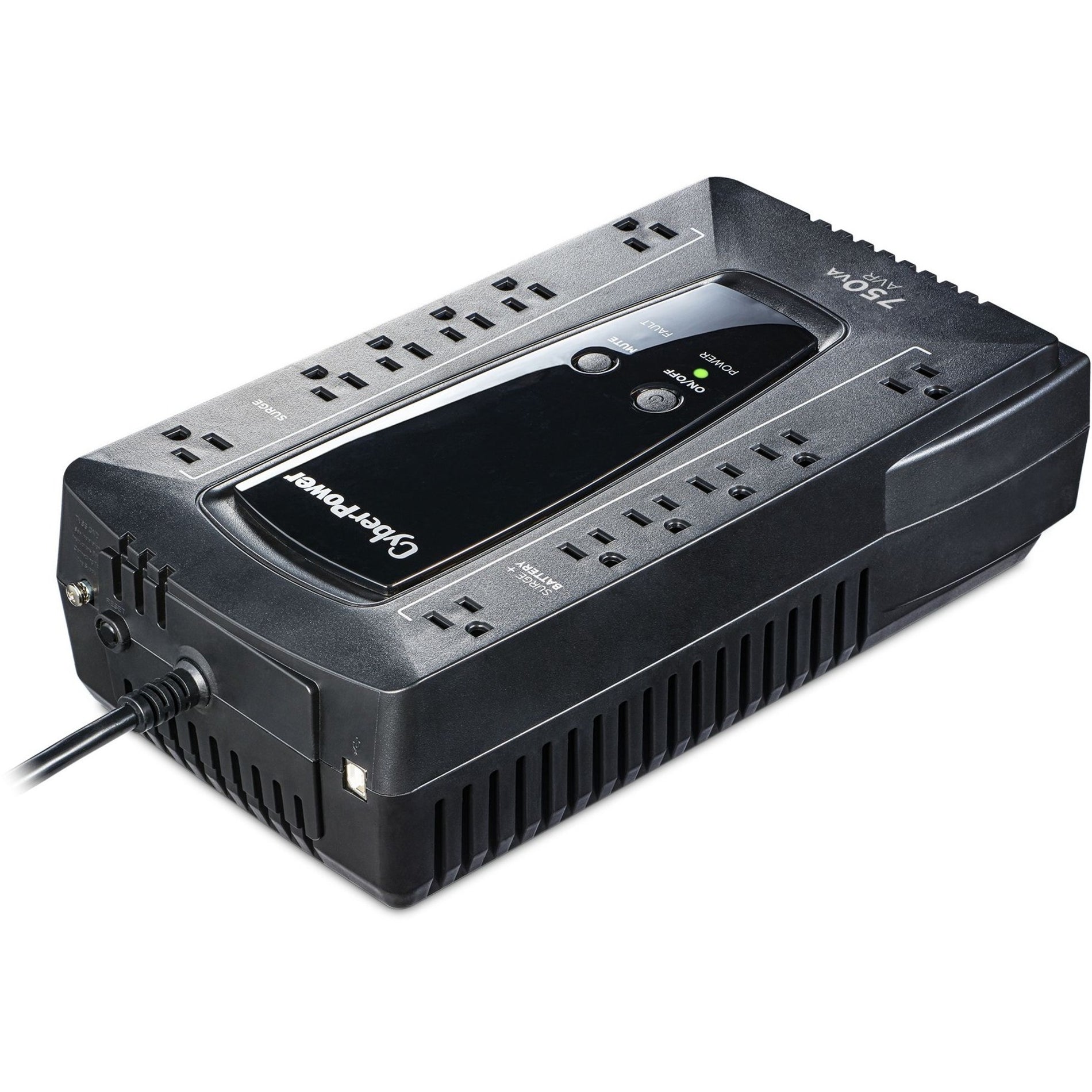 CyberPower AVRG900U Serie AVR 900VA 480W UPS de Escritorio con AVR y USB 3 Años de Garantía Alarma de Batería Baja. Marca traducida: Poder Cibernético.