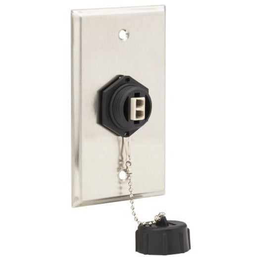 Wall plate with connector and protective cover-alternate-image7