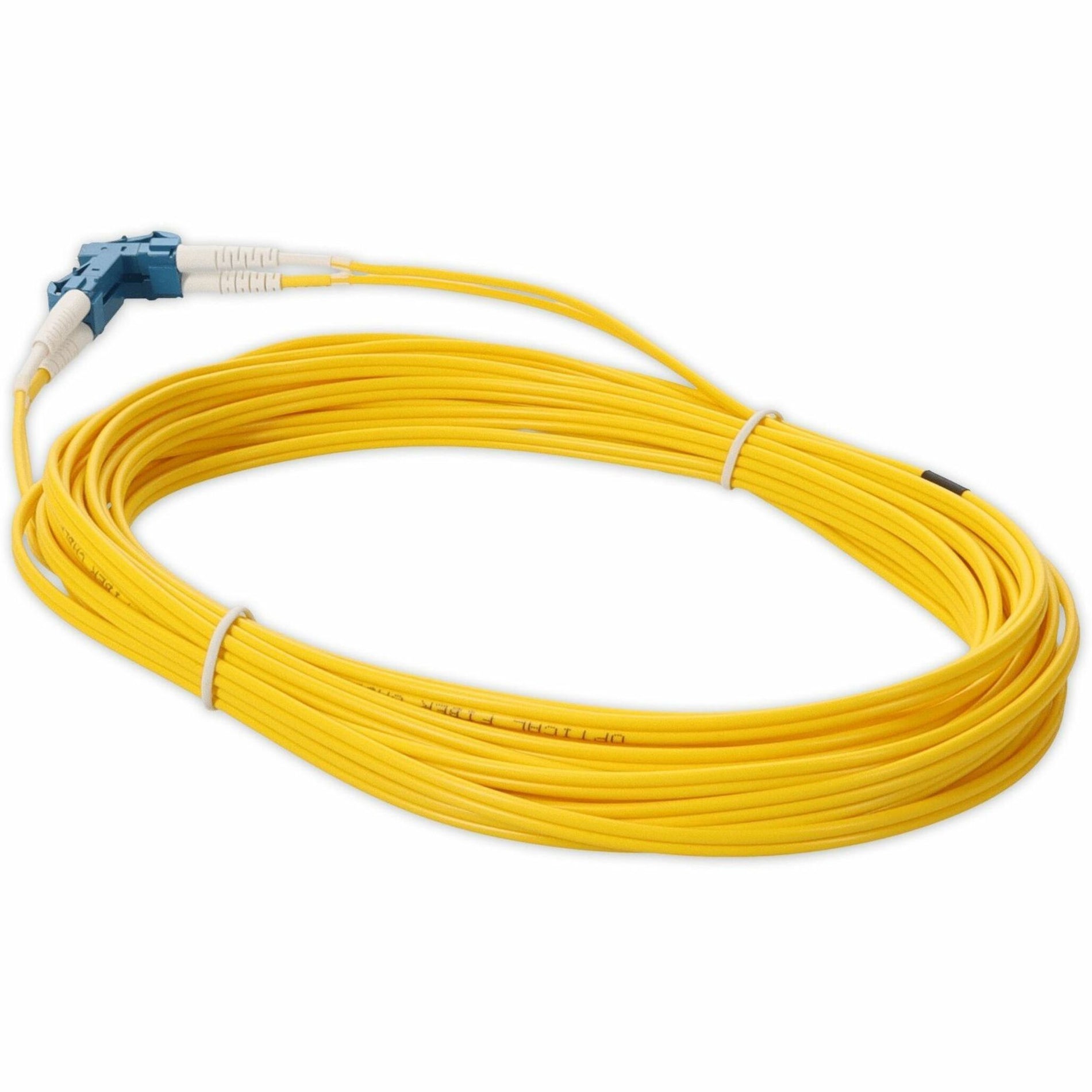 AddOn ADD-LC-LC-7M9SMF 7M Single-Mode Fiber (SMF) Duplex LC/LC OS1 Yellow Patch Cable, Molded, LSZH, Plenum, 22.97 ft