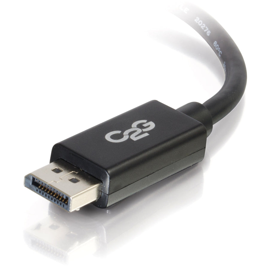 C2G 54402 Cable de DisplayPort de 10 pies con Pestillos - 8K Ultra HD Alivio de Tensión Pestaña de Bloqueo