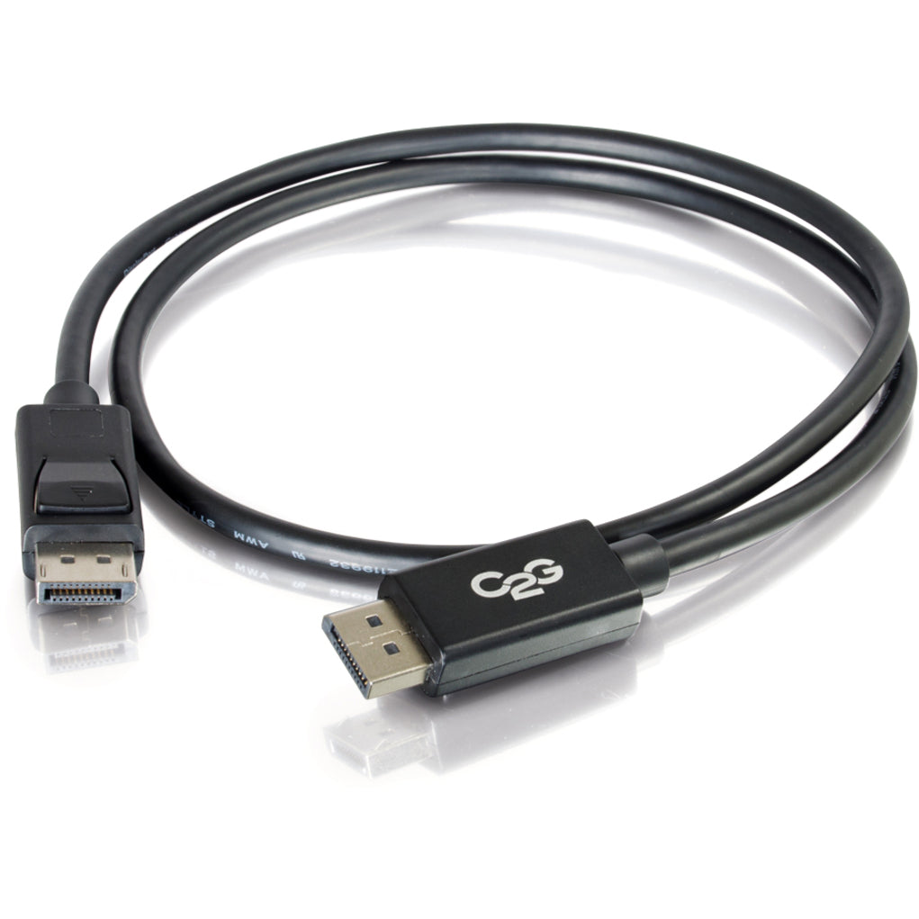 Cavo DisplayPort C2G 54402 da 10 piedi con serrature - Ultra HD 8K sollievo di tensione chiusura a scatto