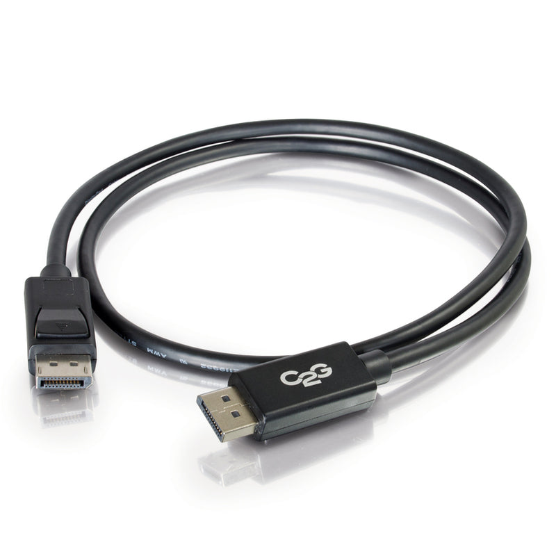 Full length view of C2G DisplayPort cable showing both connector ends