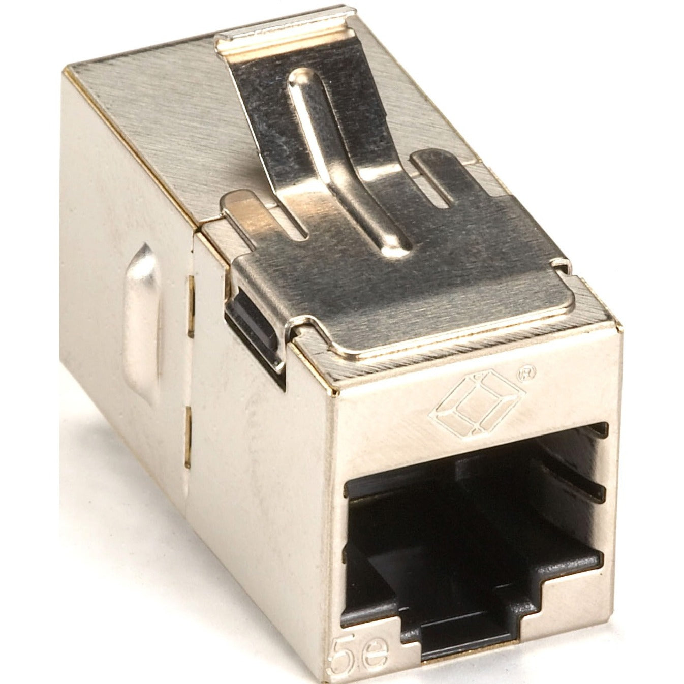 Black Box FM593 Cat.5e Shielded Straight-Pin Keystone Coupler - Silver, Network Adapter