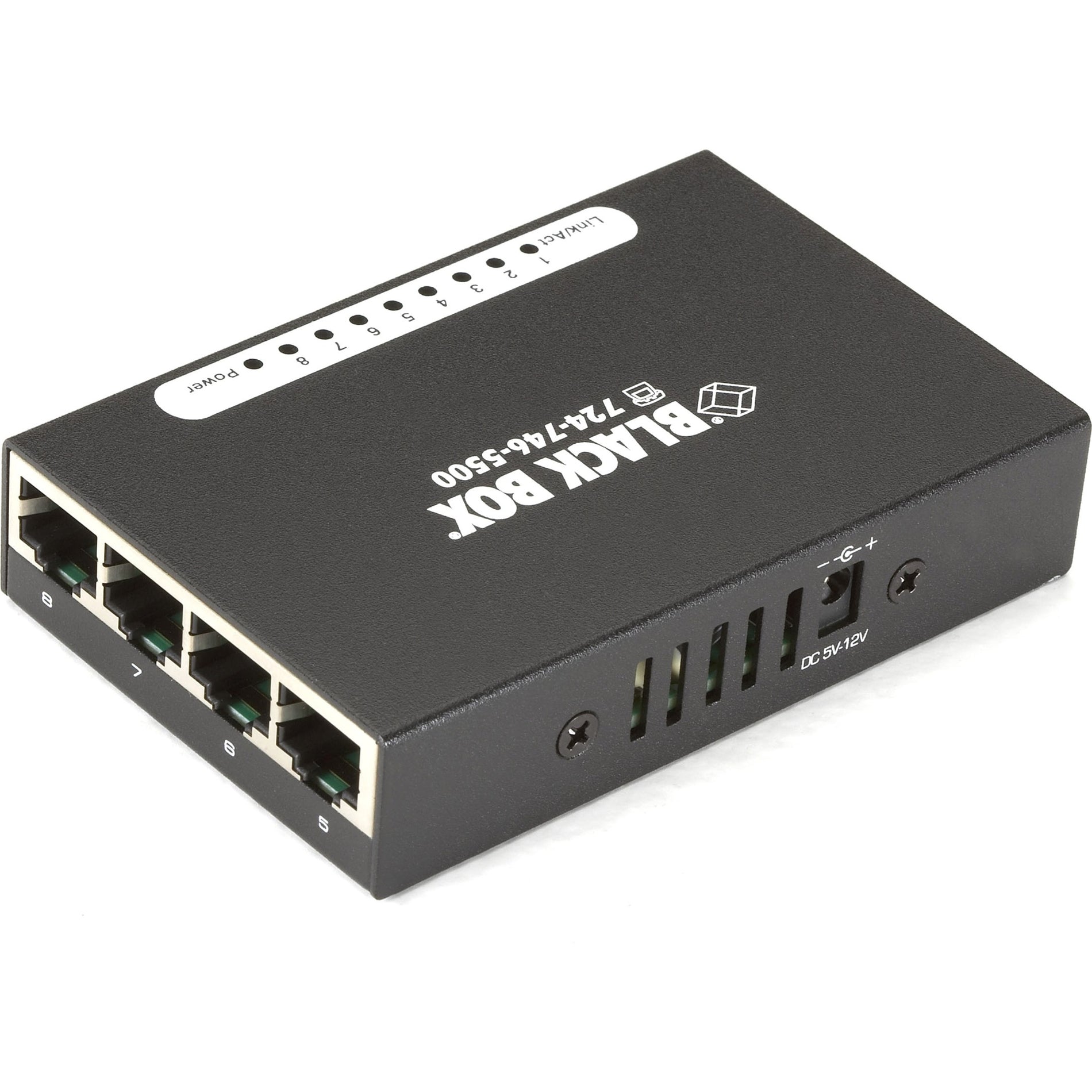 Black Box LBS008A USB-Powered 10/100 8-Port Switch, TAA Compliant, 1 Year Warranty