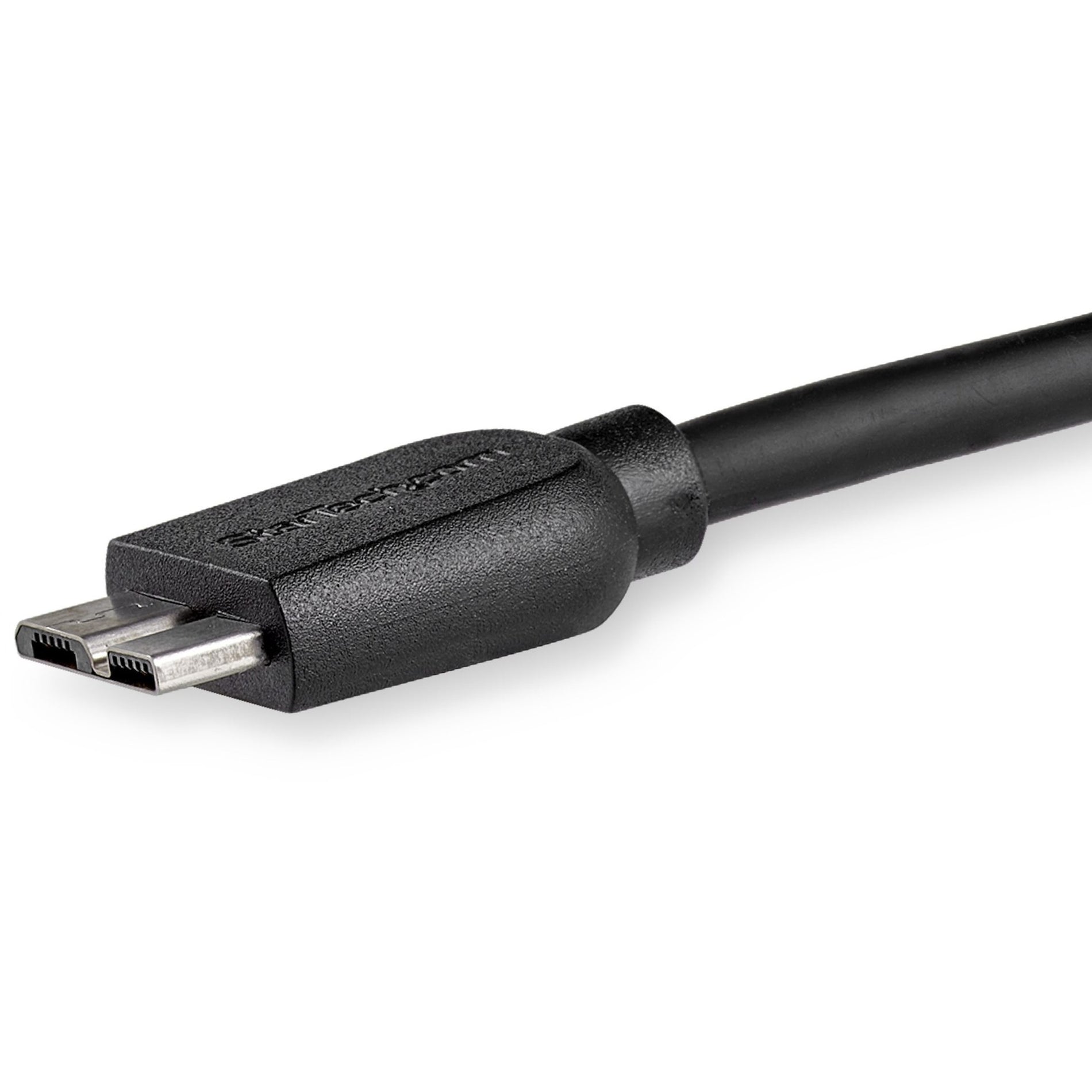 StarTech.com Cable USB 3.0 SuperSpeed delgado de 2 m (6 pies) USB3AUB2MS A a Micro B - M/M Transferencia de datos rápida Flexible y Duradero