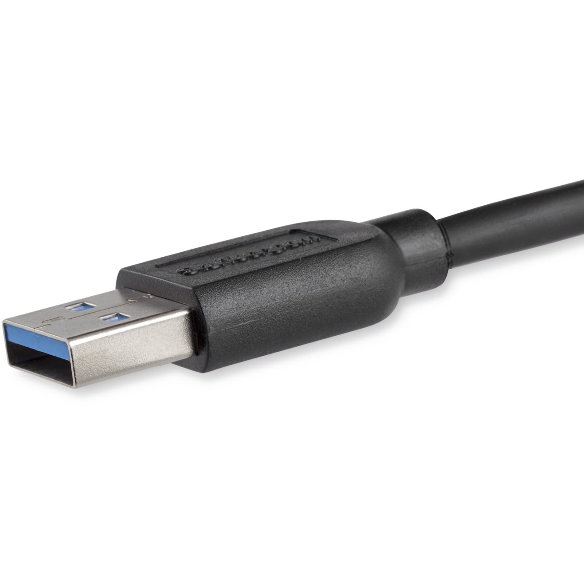 StarTech.com USB3AUB2MS 2m (6ft) Slim SuperSpeed USB 3.0 A to Micro B Cable - M/M, Fast Data Transfer, Flexible and Durable