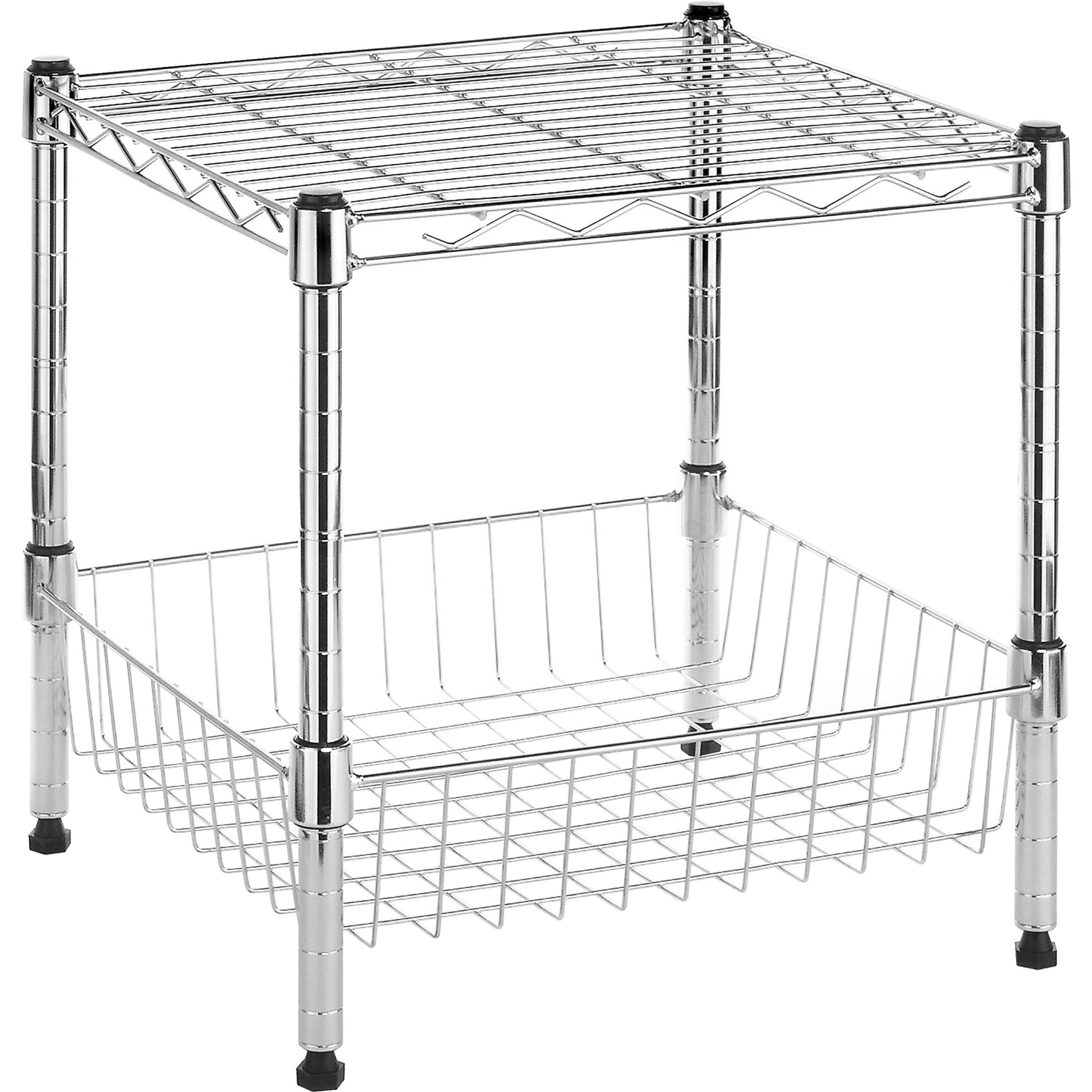 Whitmor 6054-2364 Supreme Storage Rack, Durable, Adjustable, Stackable, Chrome