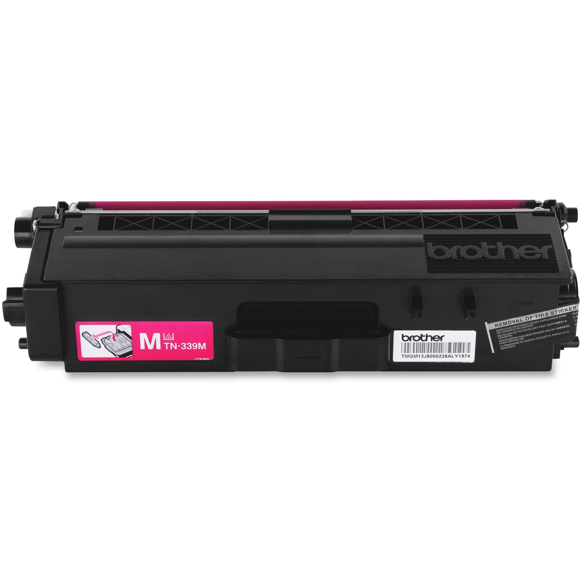 Brother TN339M Super High Yield Magenta Toner Cartridge, Compatible with HL-L9200CDW, HL-L9200CDWT, MFC-L9550CDW