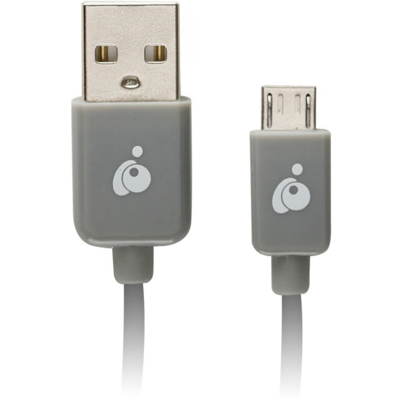 IOGEAR GUMU03 Cable de carga y sincronización 9.8 pies (3m) - Cable USB a Micro USB sin enredos conductor de cobre