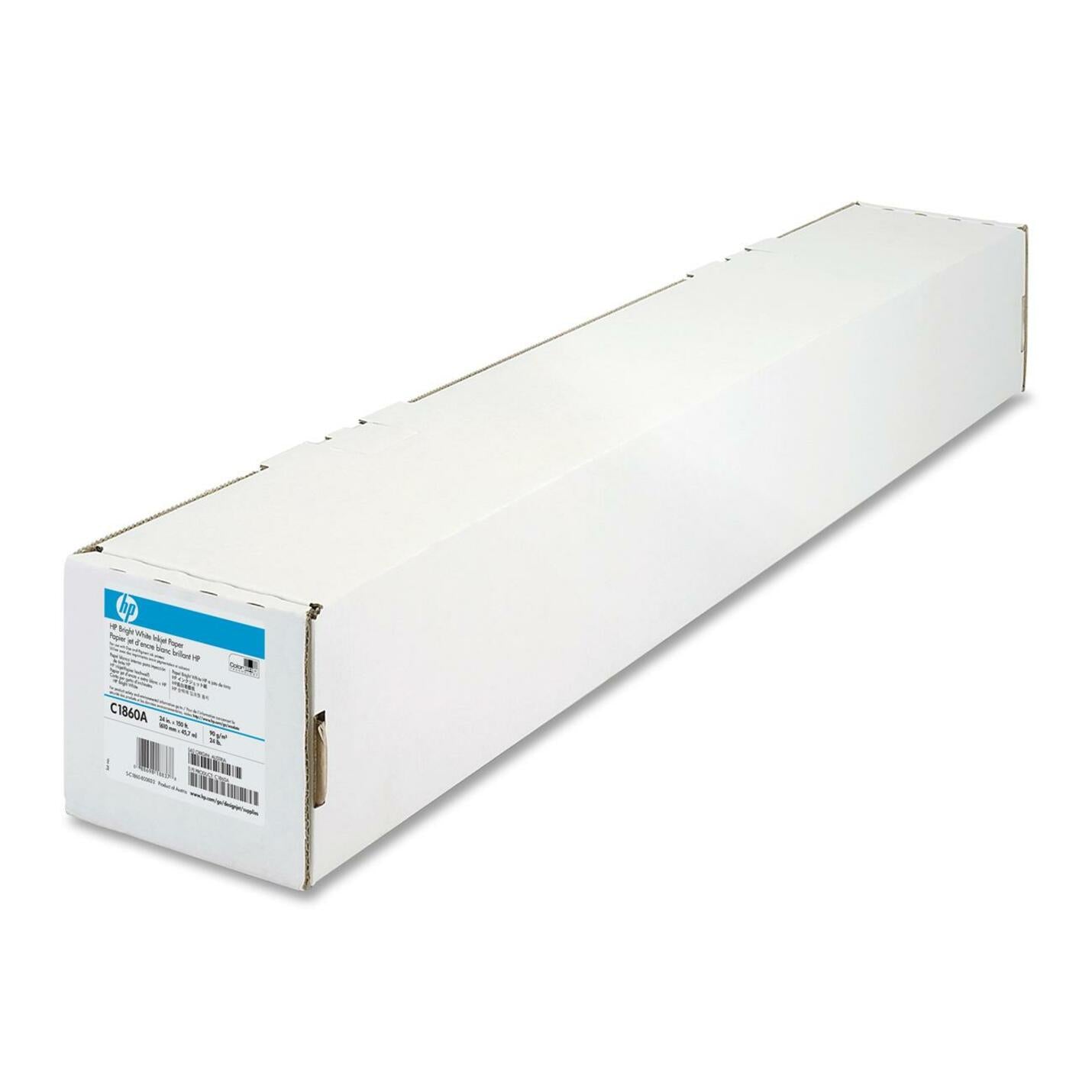 HP C1860A Bond Paper, 24 lb, 24" x 150 ft, Matte Finish