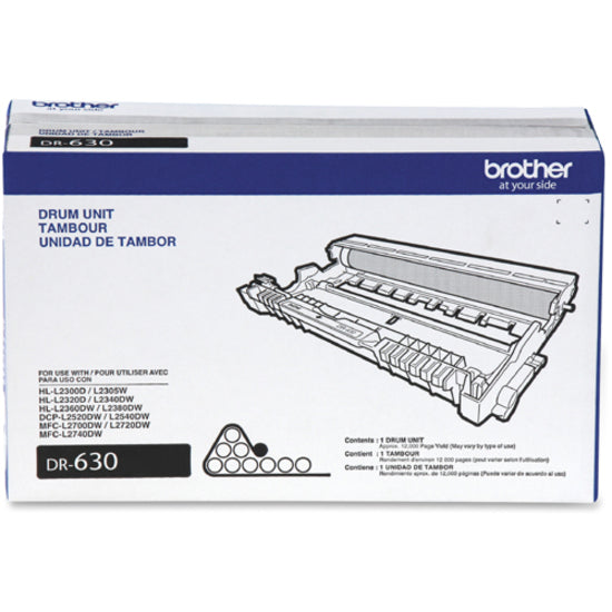 Brother DR630 Drum Unit, 12,000 Page Yield, Black - Genuine Brother Drum for HL-L2360DW Printer