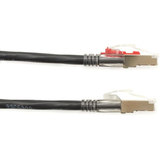 Black Box C6PC70S-BK-20 GigaTrue 3 Cat.6 (S/FTP) Patch Network Cable, 20 ft, PoE, Rugged, Lockable, EMI/RF Protection