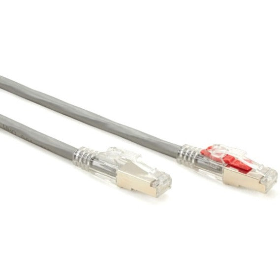 Side-by-side comparison of standard and security-enabled GigaTrue 3 Cat6 cable connectors