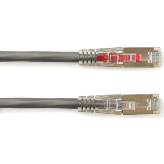 Side-by-side comparison of GigaTrue 3 cable ends showing red locking pin installation option