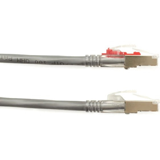 Detailed view of GigaTrue 3 cable connectors showing shielded construction and locking mechanism