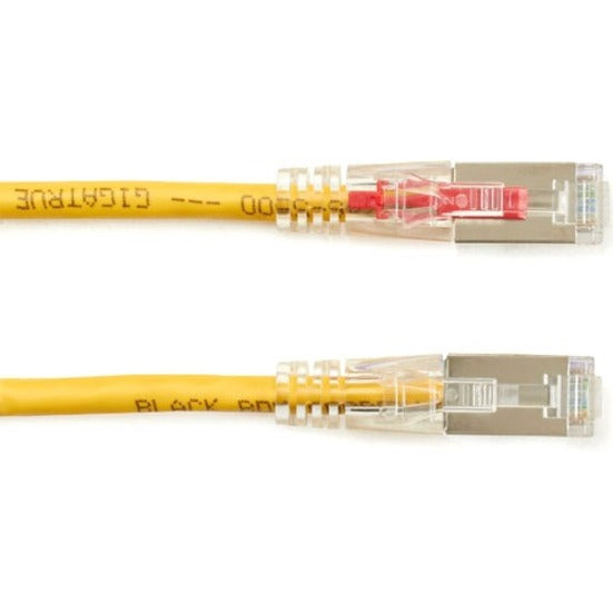 Black Box C6PC70S-YL-01 GigaTrue 3 Cat.6 (S/FTP) Patch Network Cable, 1 ft, PoE, Rugged, Lockable, EMI/RF Protection