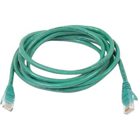 20-foot green Belkin Cat 5e network patch cable with snagless RJ-45 connectors