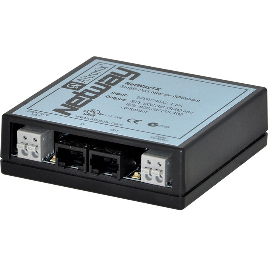 Altronix NETWAY1X Injecteur PoE/PoE+ à Port Unique Garantie à Vie 30W Puissance de Sortie Maximale