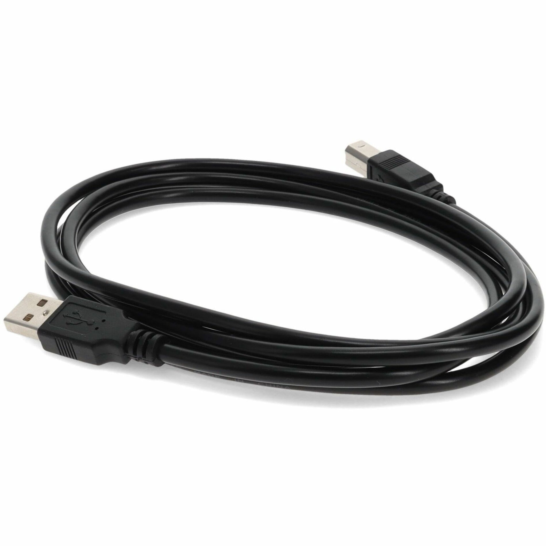 AddOn USBEXTAB15 USB Extension Data Transfer Cable, 15 ft, Black
