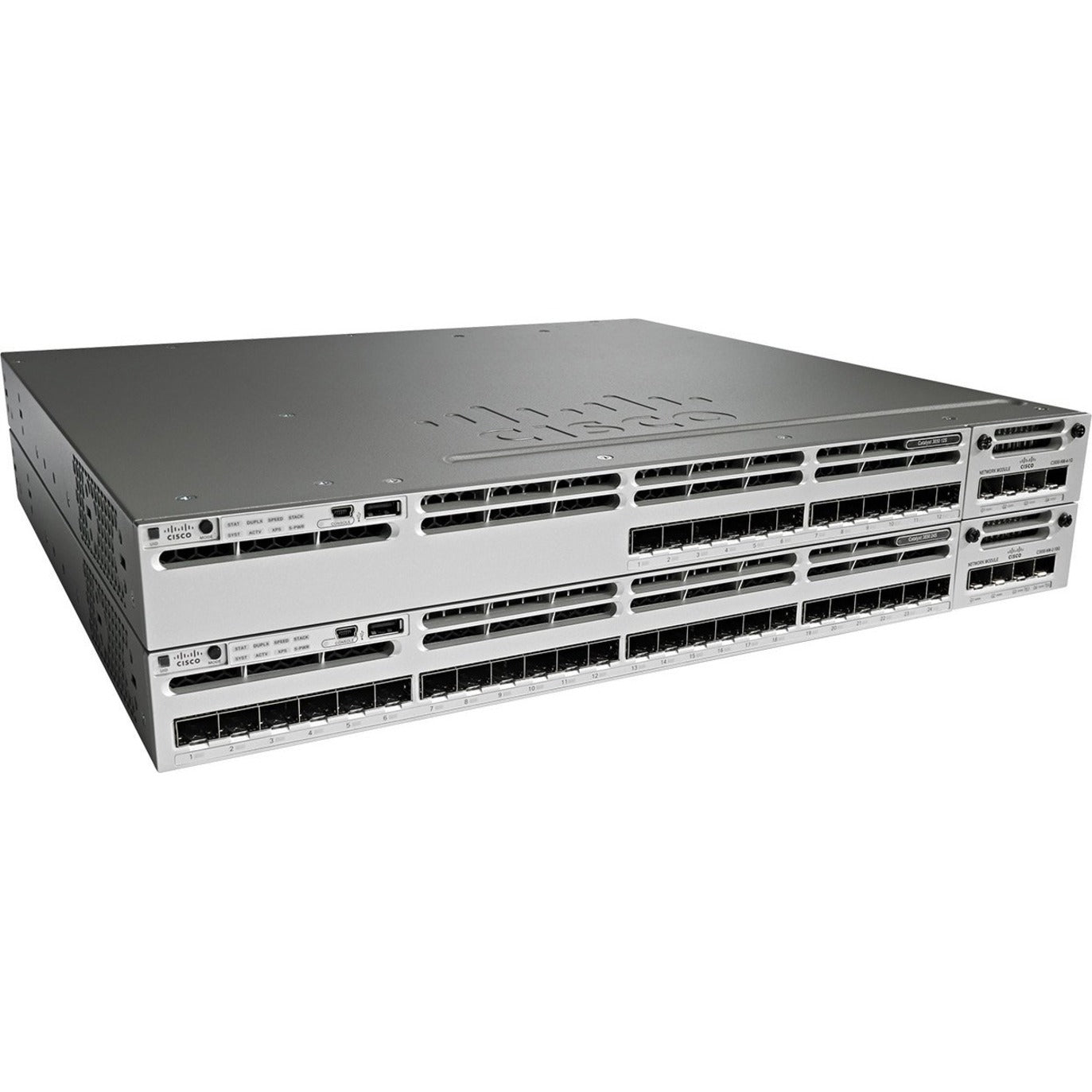 Cisco WS-C3850-12S-E Catalyst Layer 3 Switch 12 Gigabit Ethernet Expansion Slots 4GB RAM 2GB Flash Memory