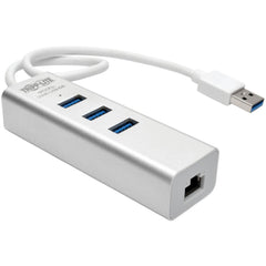 ترِب ليت U336-U03-GB USB 3.0 سوبر سبيد بطاقة شبكة Ethernet بخط Gigabit محول 3 نقطة USB 3.0 HU