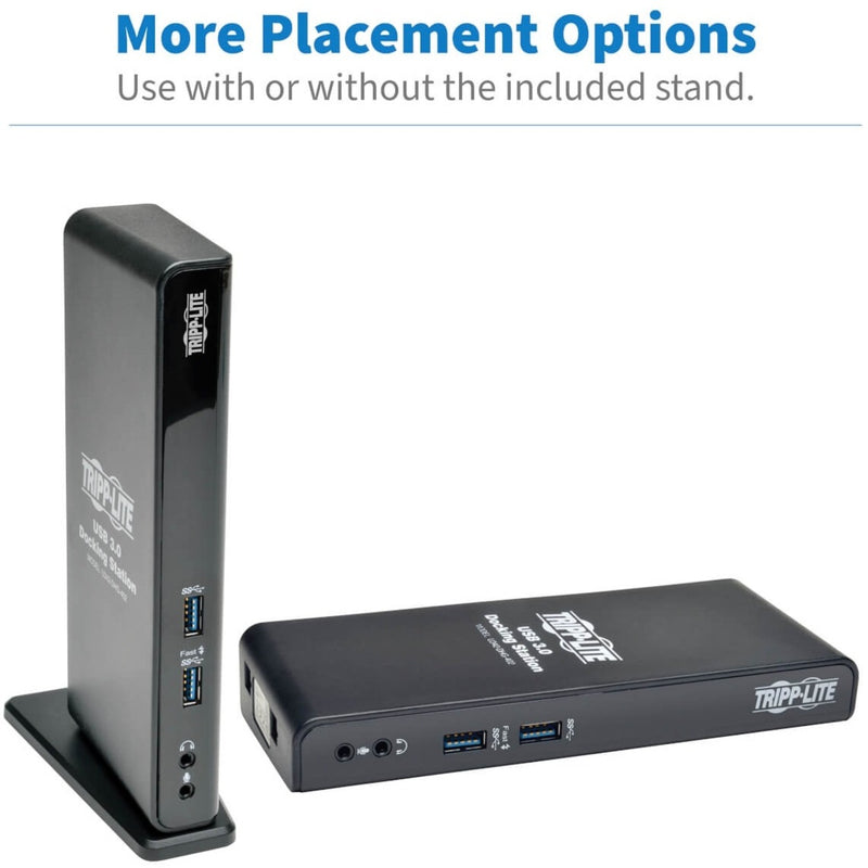 Comparison of docking station in vertical and horizontal orientations