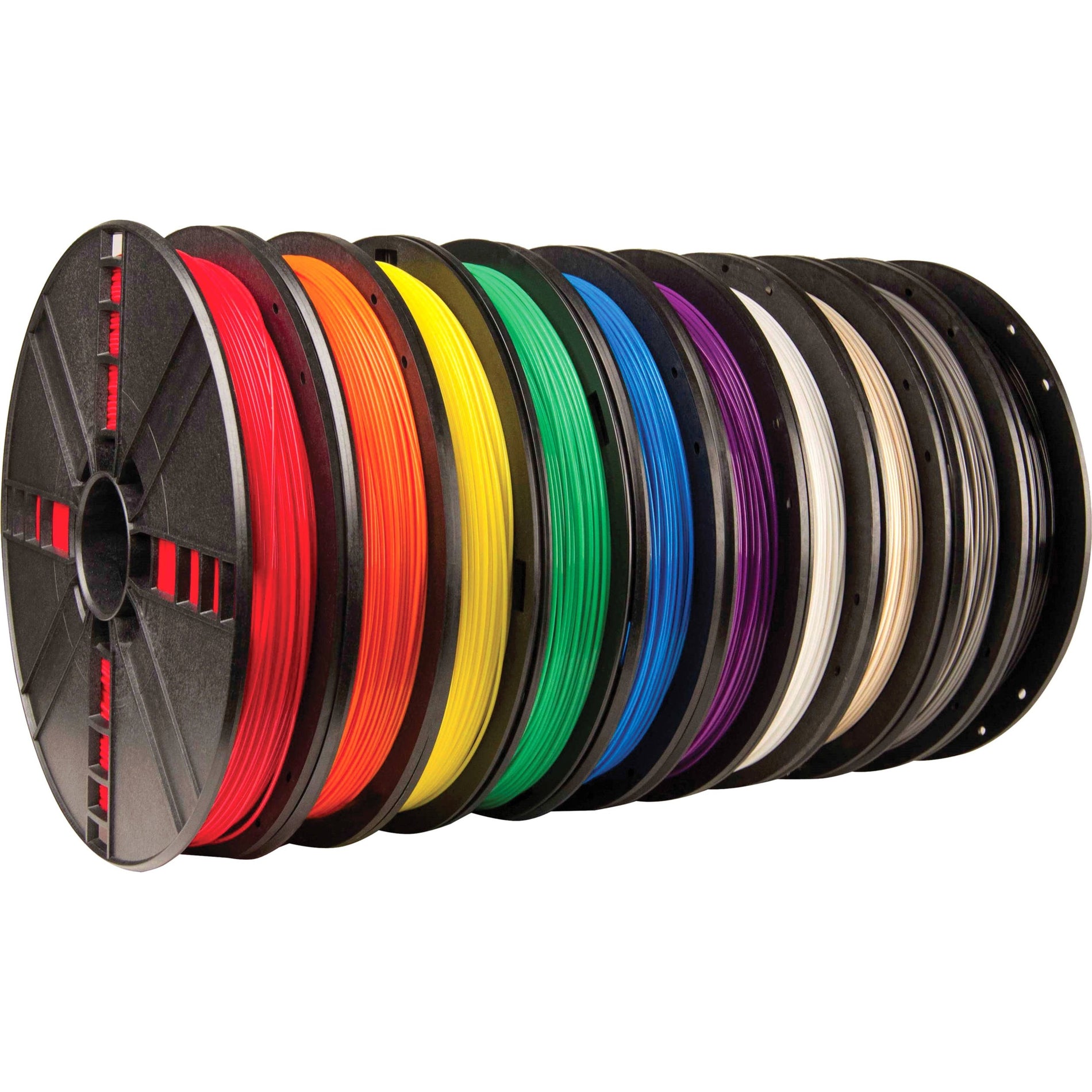 MakerBot MP06572 3D Printer PLA Filament, True Black, Cool Gray, Warm Gray, True Green, True Blue, True Purple, True White, True Red, True Orange, True Yellow