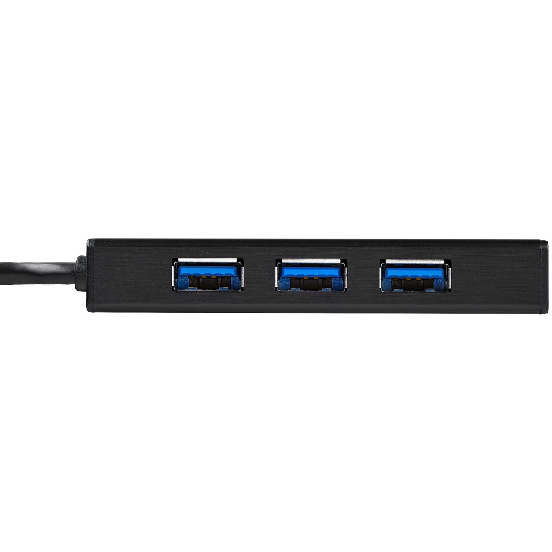 星巴克科技公司 ST3300GU3B 铝 USB 3.0 集线器与千兆以太网适配器 NIC，3 端口便携式，黑色 星巴克科技公司 铝 USB 3.0 集线器与千兆以太网适配器 NIC，3 端口便携式，黑色