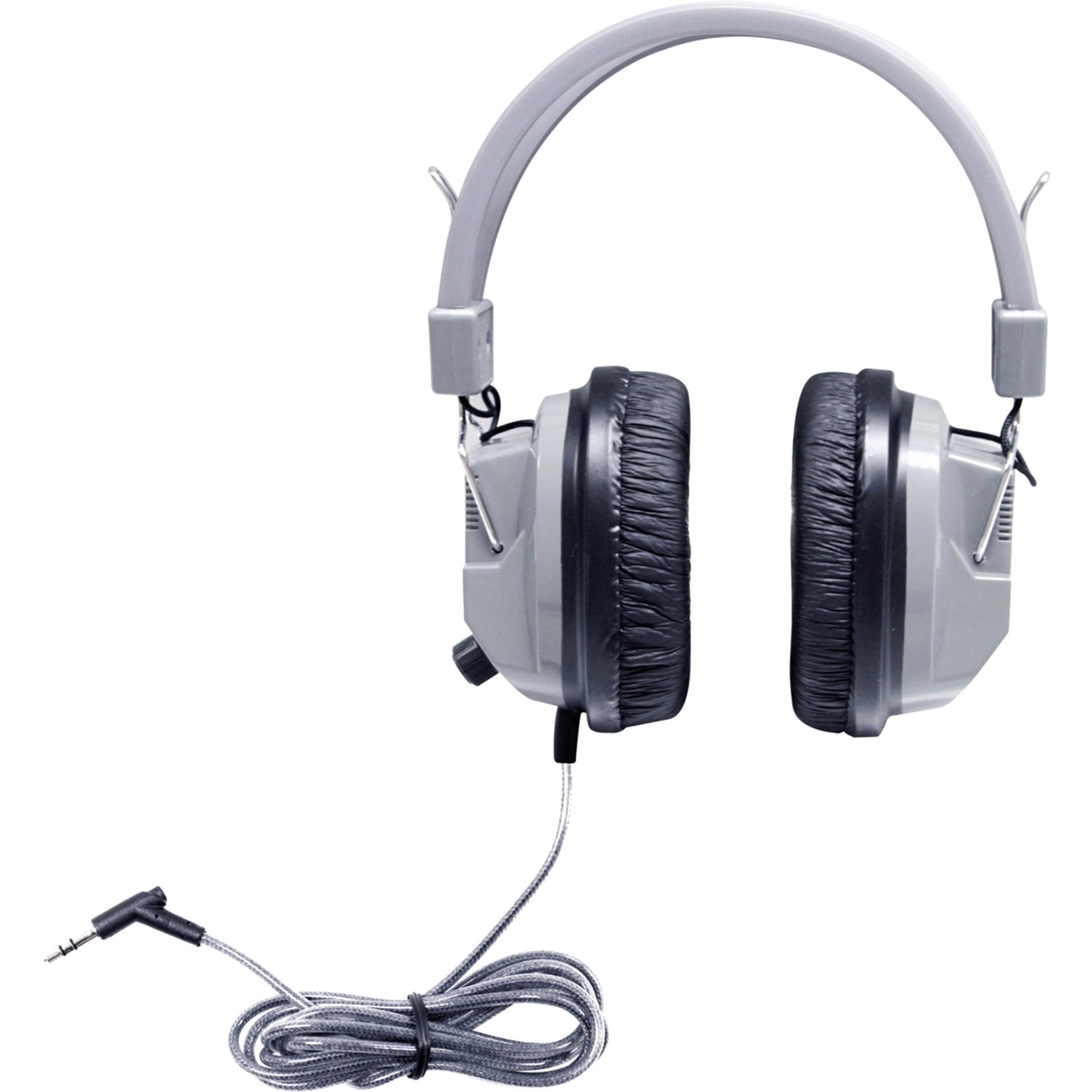 Hamilton Buhl SC-7V SchoolMate Deluxe Stereo Headphone with 3.5mm and Volume, Over-Ear Headphones with Noise Isolation, Tangle-free Cable, and Robust Design