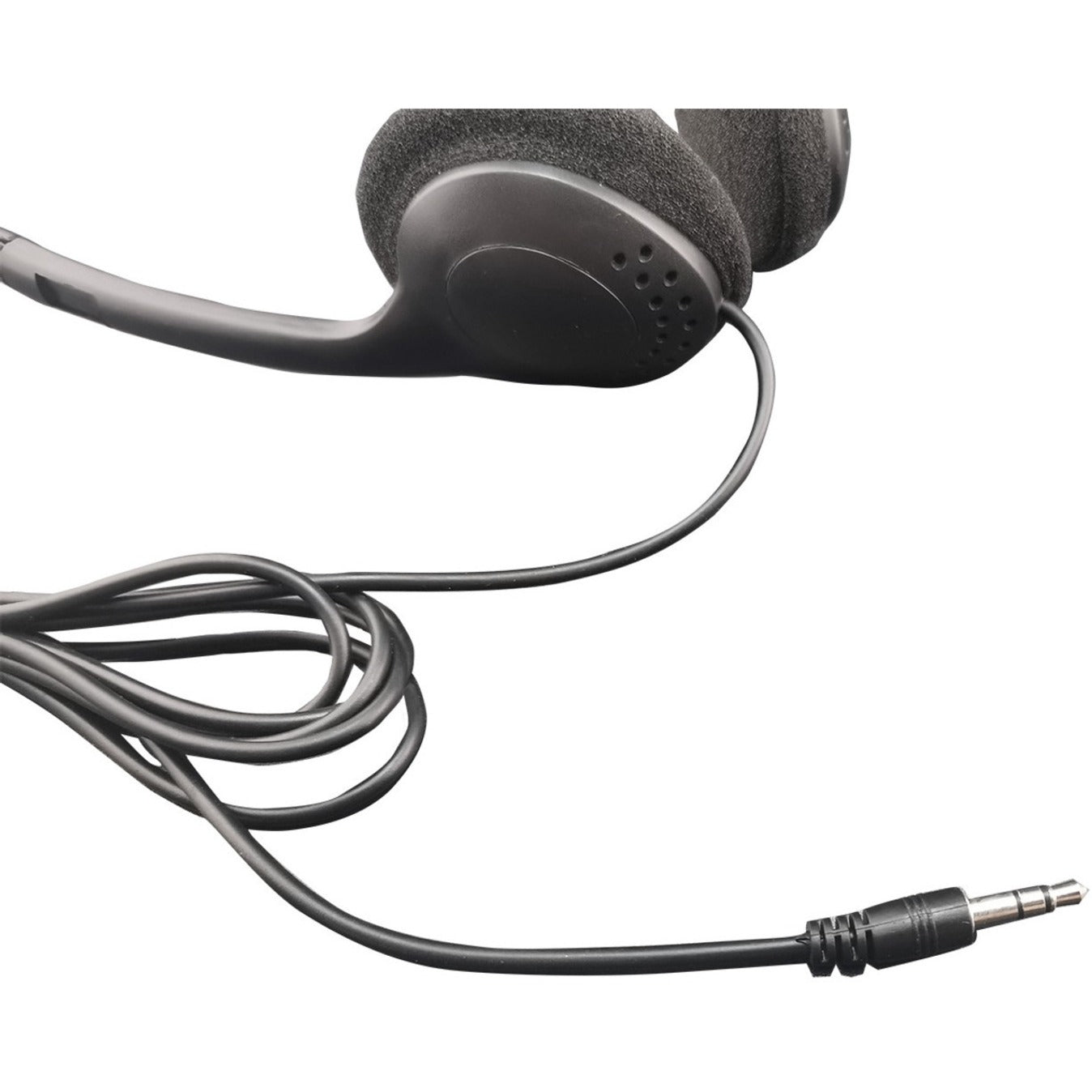 Close-up detail of Hamilton Buhl headphone ear cup and cable connection-alternate-image3