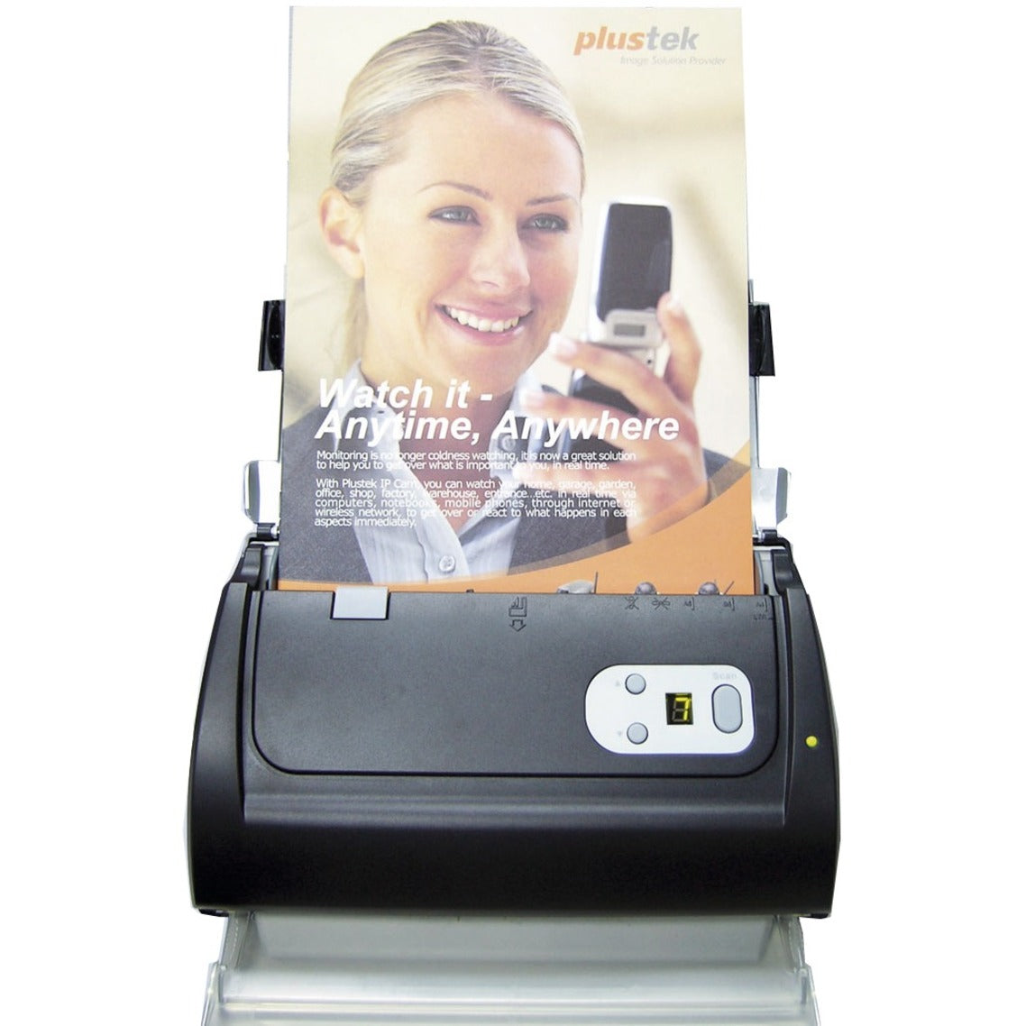 Plustek PS286PLUS SmartOffice Document Scanner, Color, 600 dpi, 50 Sheet ADF Capacity