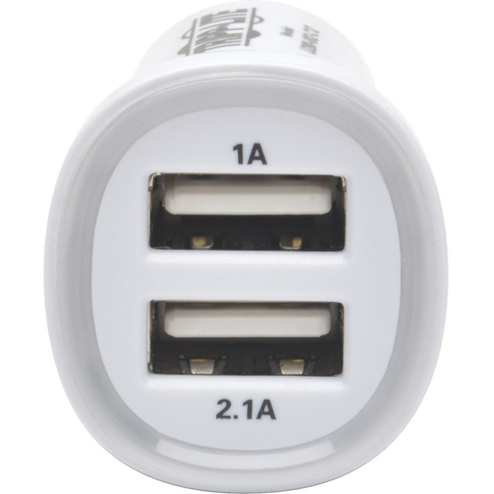 Tripp Lite U280-002-C12 Double Chargeur de Voiture USB pour Tablette / Téléphone 5V / 3.1A Garantie Limitée de 2 Ans
