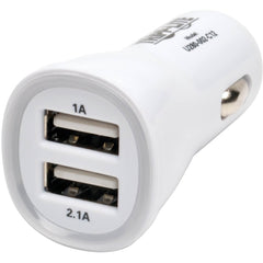 Tripp Lite U280-002-C12 ชาร์จมือถือและแท็บเล็ตในรถยนต์แบบคู่ USB 5V / 3.1A การรับประกันจำกัด 2 ปี