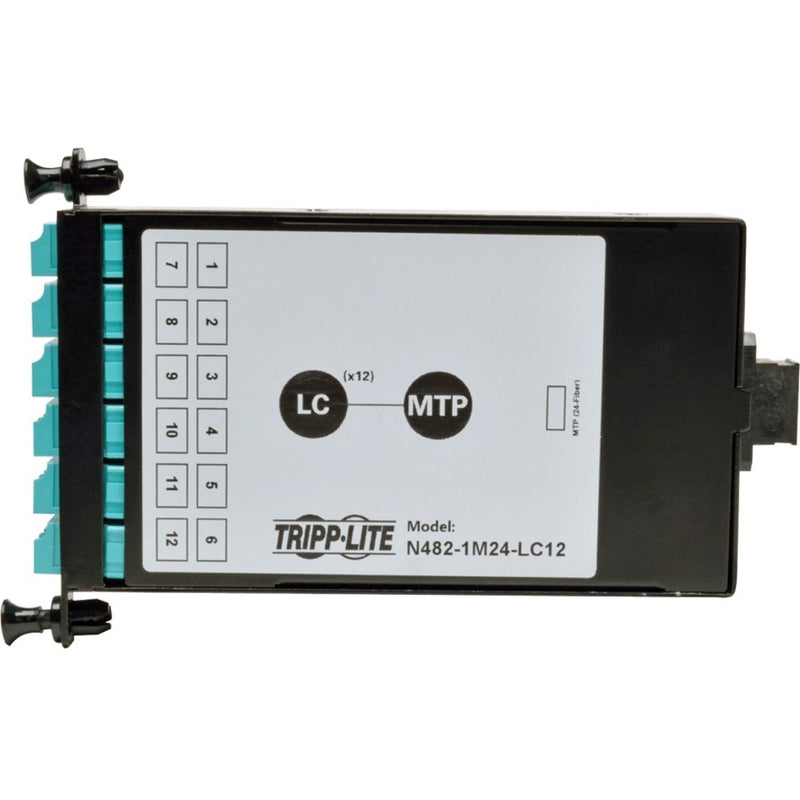 Top view of cassette showing port mapping and labeling scheme