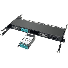 Tripp Lite N482-2M12-LC12 40Gb to 10Gb Breakout Network Patch Panel Cassette, 12-Fiber MTP/MPO to LC Ports, High Density Fiber Connectivity, RoHS Compliant Black - N482-2M12-LC12 (Lifetime Warranty)