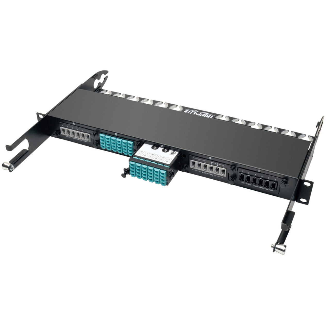 Tripp Lite N482-2M12-LC12 40Gb to 10Gb Breakout Cassette - (x2) 12-Fiber MTP/MPO to (x12) LC Network Patch Panel Tripp Lite N482-2M12-LC12 40Gb vers 10Gb Breakout Cassette - (x2) 12-Fibre MTP/MPO à (x12) LC Panneau de brassage réseau