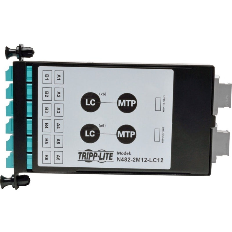 Top view of N482-2M12-LC12 showing port mapping diagram