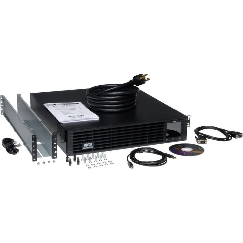 Complete UPS package contents including mounting hardware and accessories