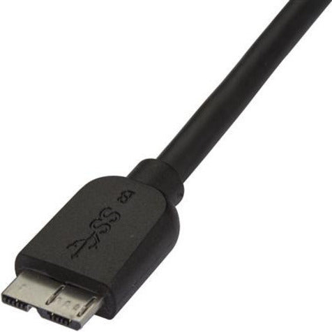 StarTech.com USB3AUB15CMS 15cm (6in) Short Slim SuperSpeed USB 3.0 A to Micro B Cable - M/M, Flexible, Molded, Black