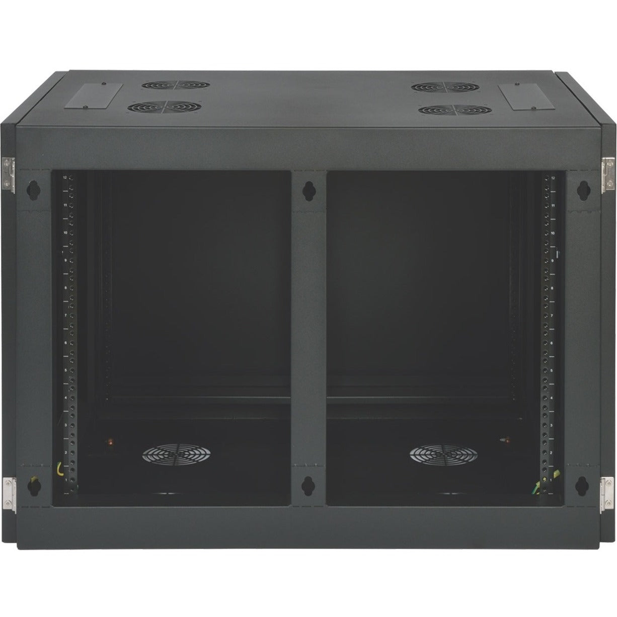 Tripp Lite SRW12UHD SmartRack Heavy-Duty Side-Mount Wall-Mount Rack Enclosure Cabinet Removable Side Panel Adjustable Mounting Rails Black