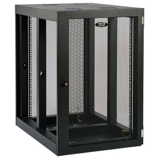 Tripp Lite SRW18UHD SmartRack Heavy-Duty Side-Mount Wall-Mount Rack Enclosure Cabinet Adjustable Mounting Rails Removable Side Panel Vented Top  트립 라이트 SRW18UHD 스마트 랙 헤비더티 사이드마운트 월마운트 랙 보관함 조절 가능한 마운팅 레일 탈부착식 사이드 패널 환기된 상단