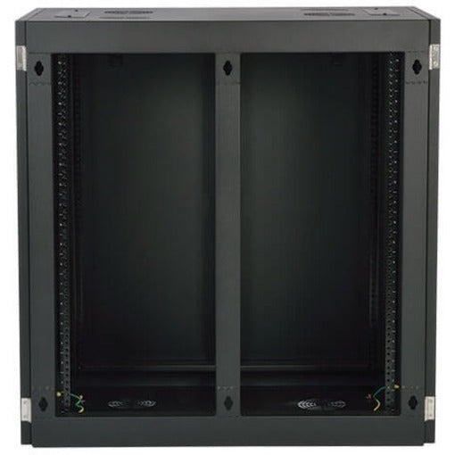 Tripp Lite SRW18UHD SmartRack Heavy-Duty Side-Mount Wall-Mount Rack Enclosure Cabinet, Adjustable Mounting Rails, Removable Side Panel, Vented Top